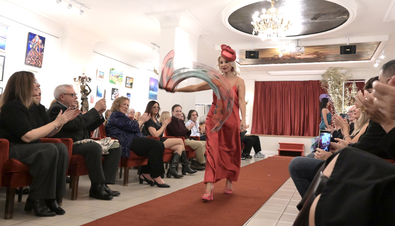 María López, en un momento del desfile