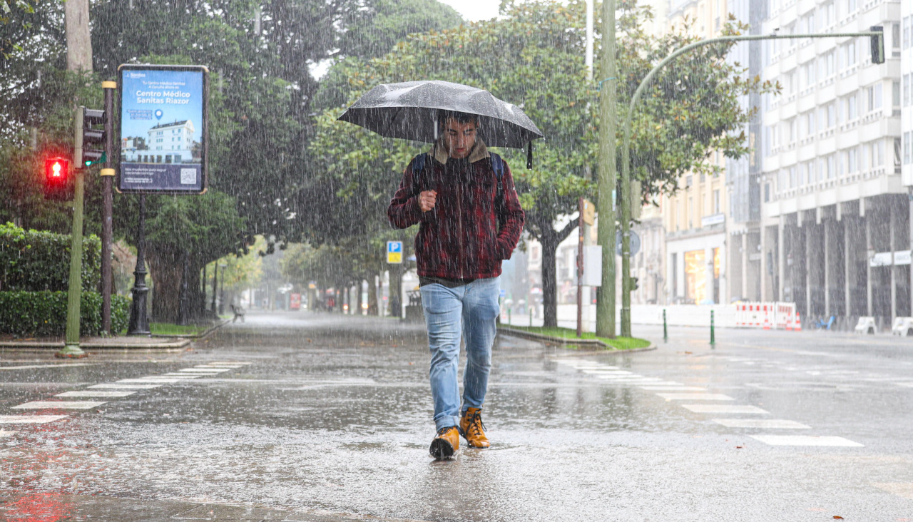 Uno de los episodios de lluvia, en los primeros días de noviembre