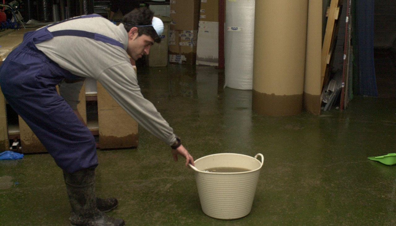 Inundación en la calle Vizcaya, hace 25 años
