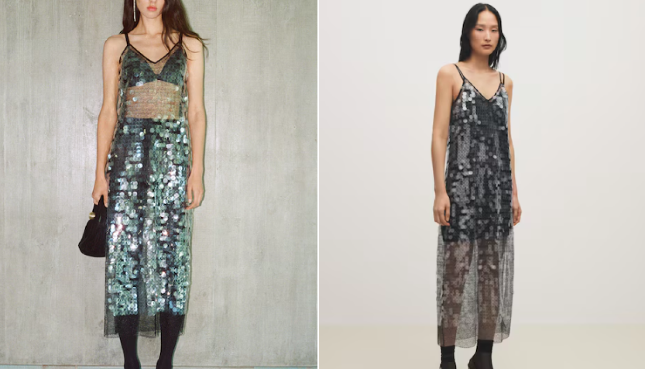 Vestido semitransparente