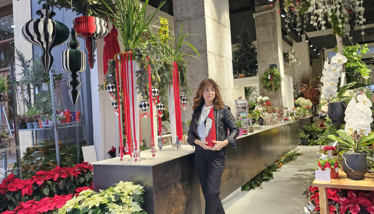Eva María Fariñas, al frente de Floristería Calo