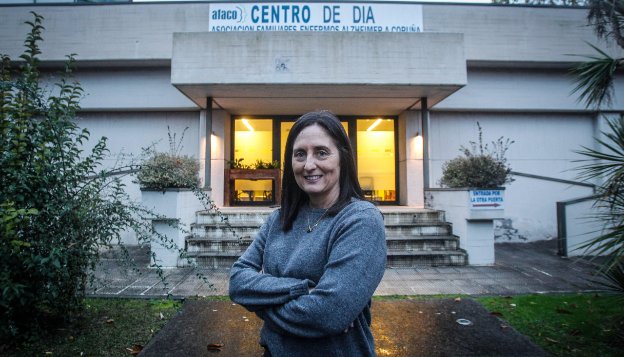 María López, en el centro Afaco de Salvador de Madariaga