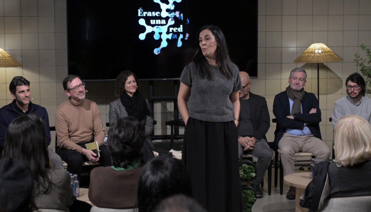 Instante del evento de despedida, hoy en Hi