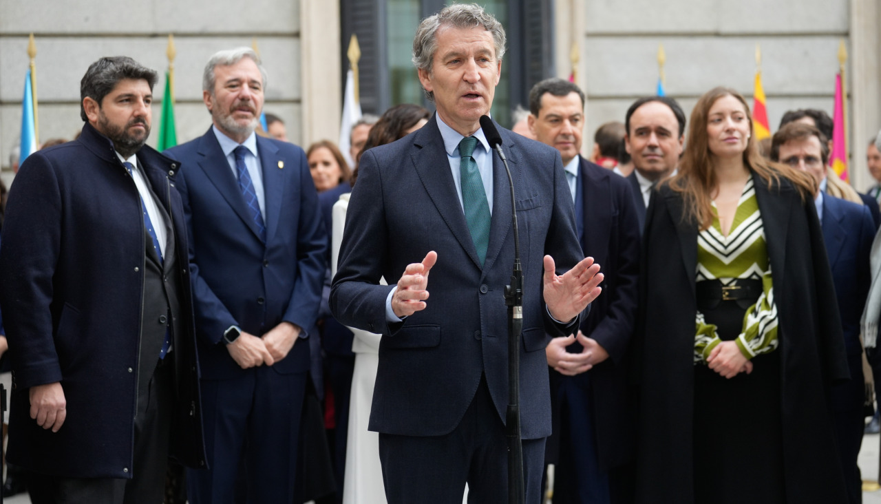 Alberto Núñez Feijóo en el acto institucional por el Día de la Constitución