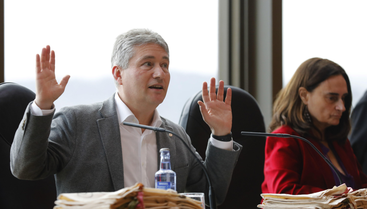 Ricardo Cao, en un acto en el Rectorado de la Universidad de A Coruña