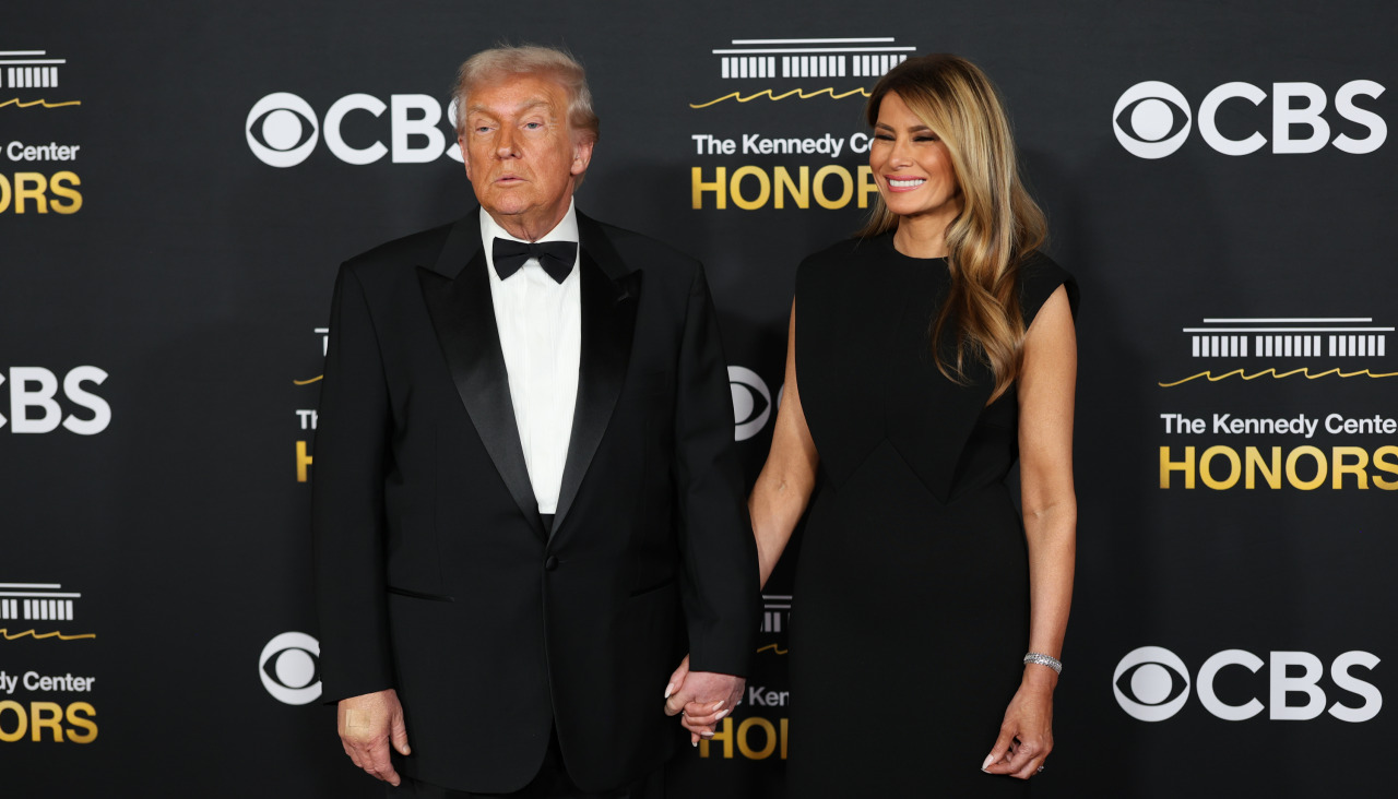El presidente Trump y la primera dama, Melania, en los premios