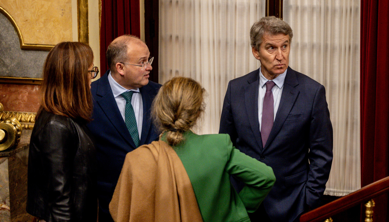Alberto Núñez Feijóo, en el Congreso