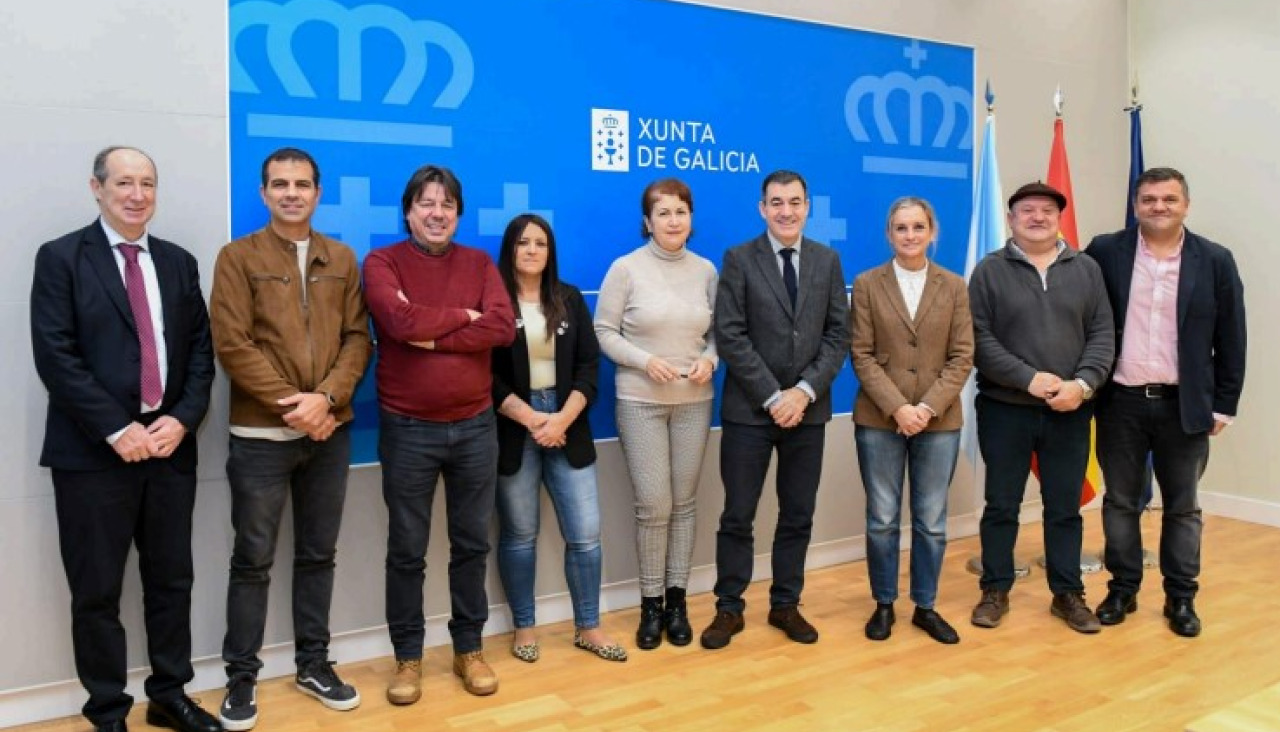 Representantes de la Consellería y del sector de la educación concertada