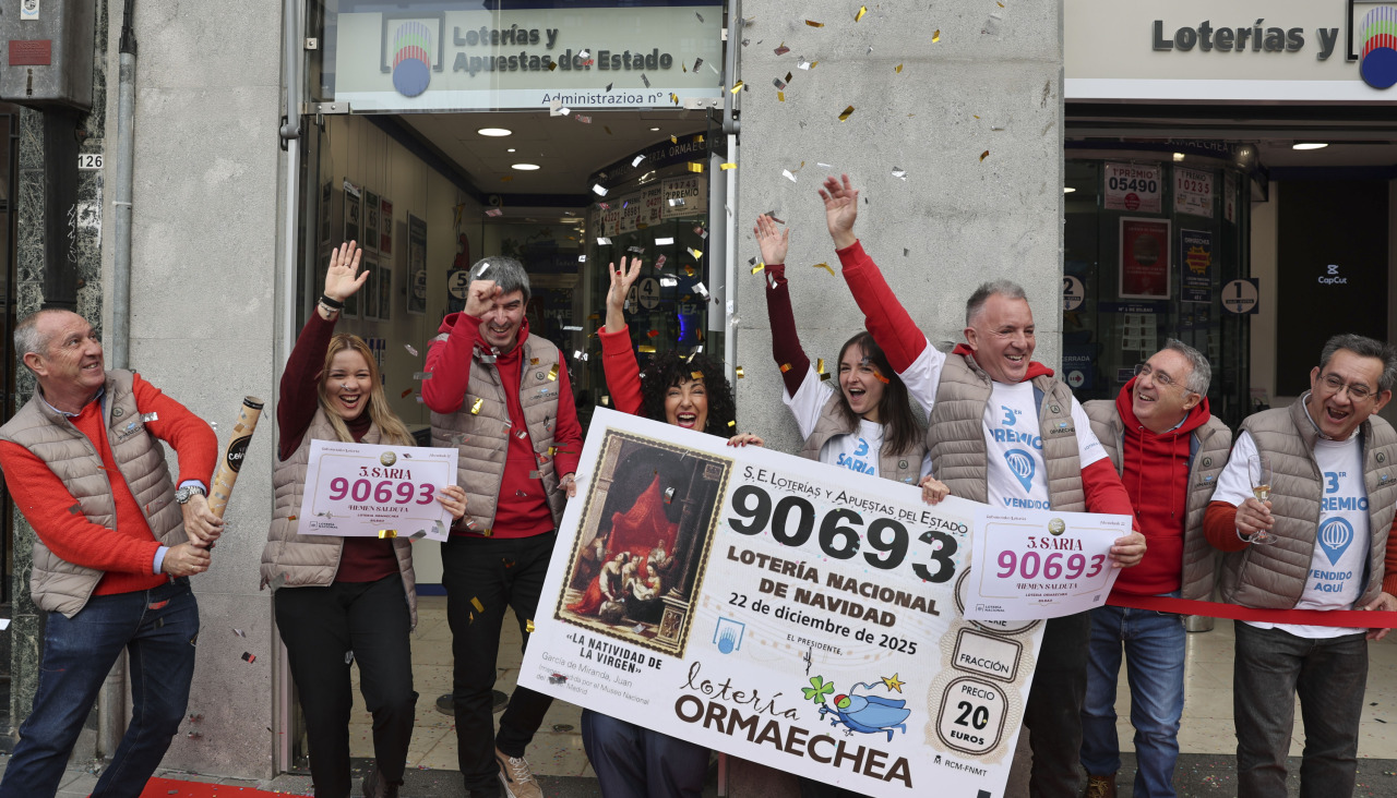 Agraciados con el Tercer Premio de la Lotería de Navidad de celebración