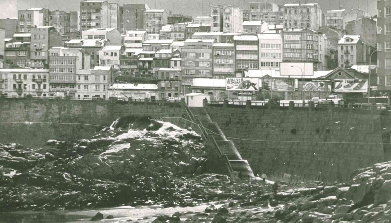 El entorno de Adormideras, en la nevada de enero de 1987