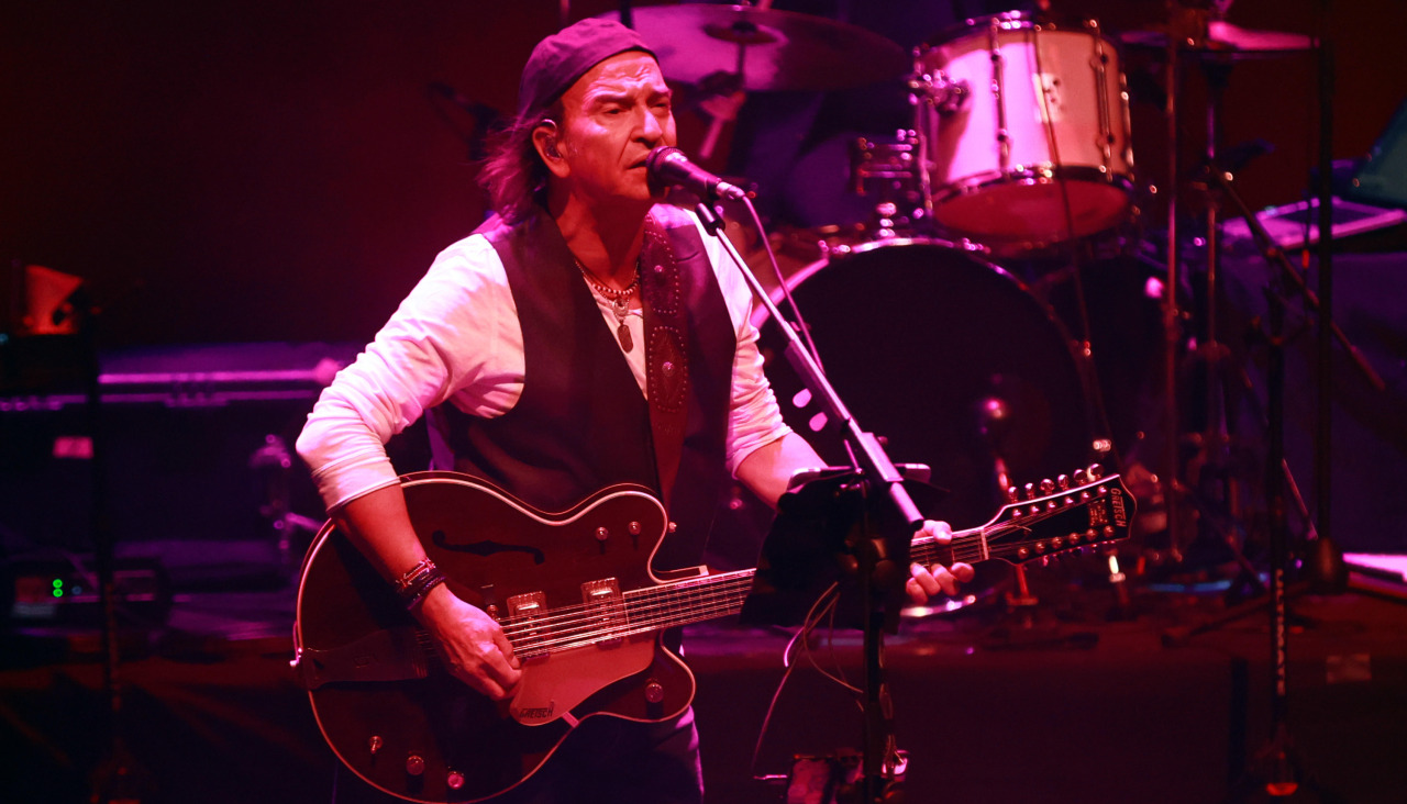 Álvaro Urquijo, de Los Secretos, en el concierto de anoche