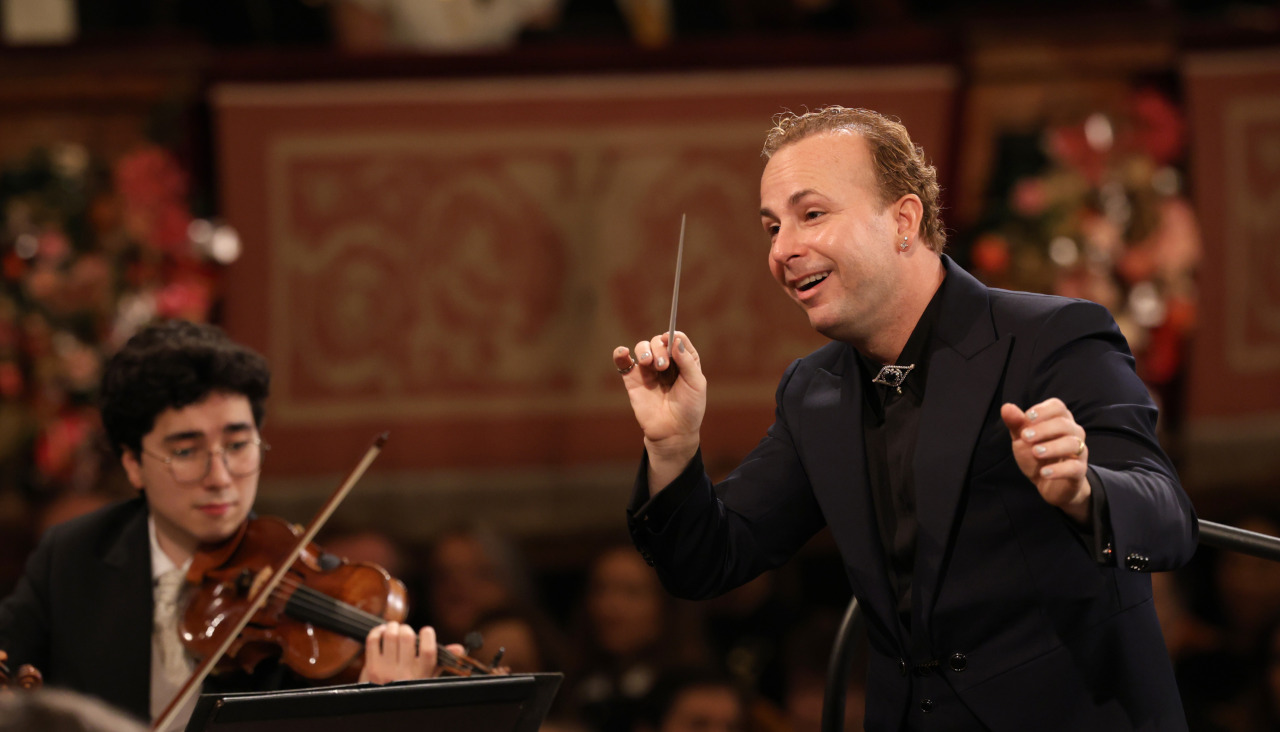 El maestro canadiense durante el recital ofrecido este jueves por la Filarmónica de Viena