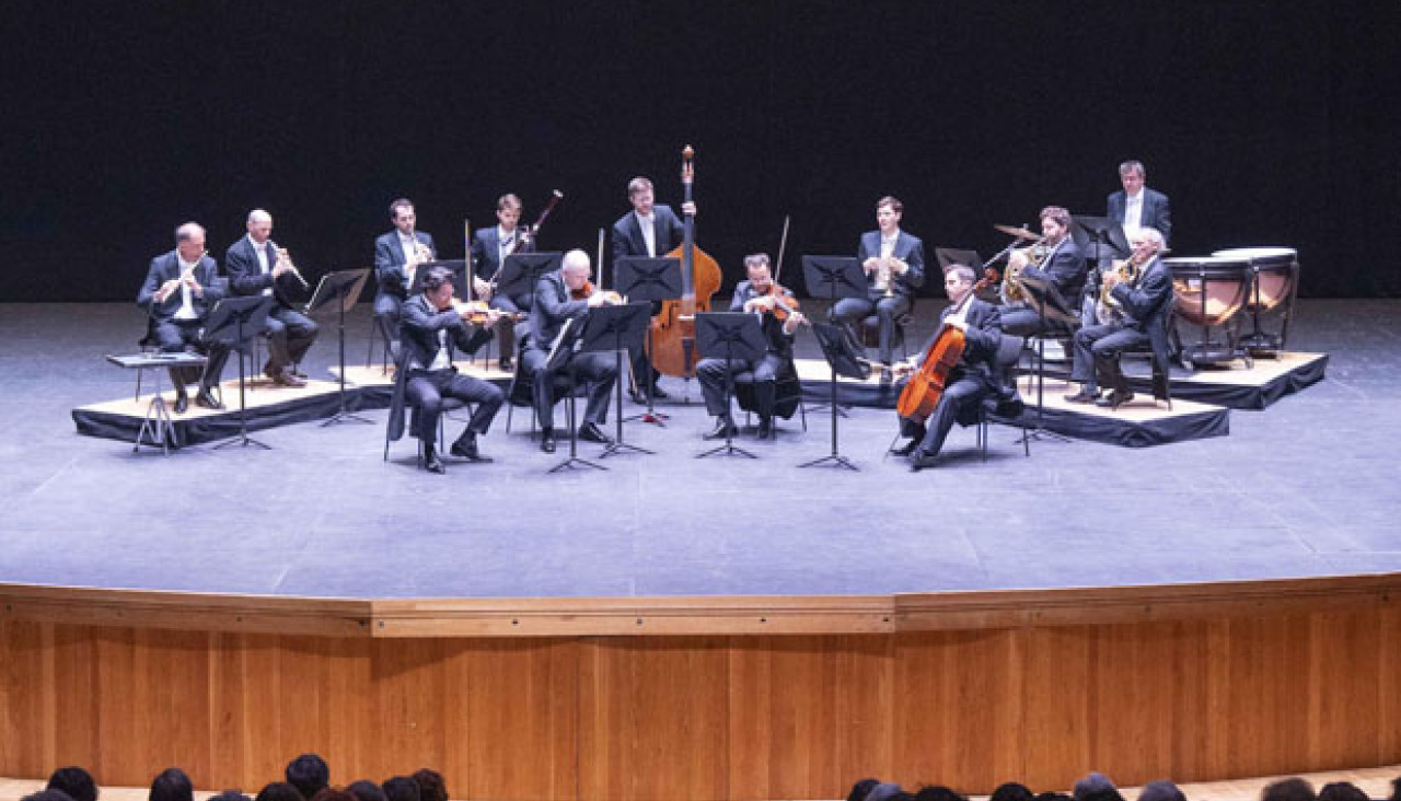 Un momento del concierto de Año Nuevo, ayer, en el Palacio de la Ópera