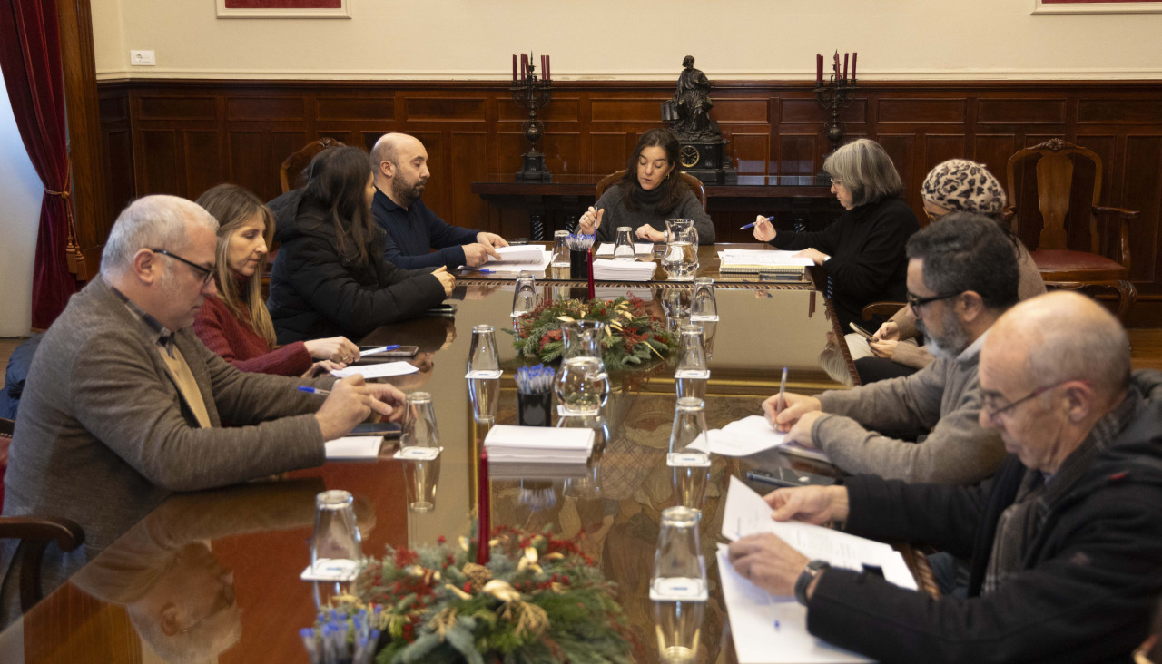 Un momento de la Junta de Gobierno local de A Coruña celebrada este 5 de enero