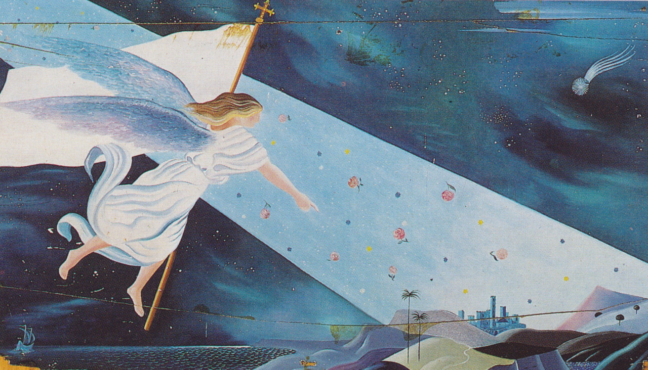 'Epifanía II', otro de los cuadros de Lugrís en paradero desconocido. Esta obra aparece en un catálogo de una muestra realizada en A Coruña en 1989
