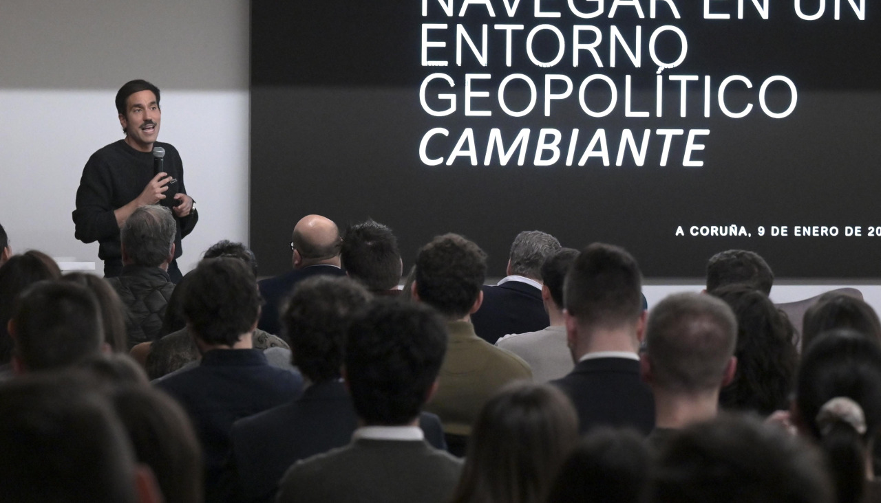 Juan Villar, durante su intervención en la sesión en Nordés Empresarial