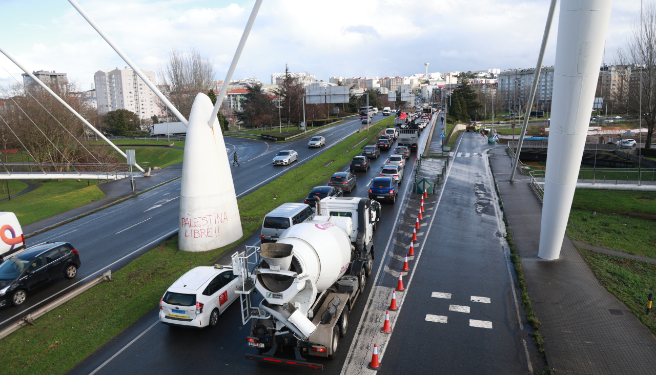 Avenida de San Cristóbal, congestionada