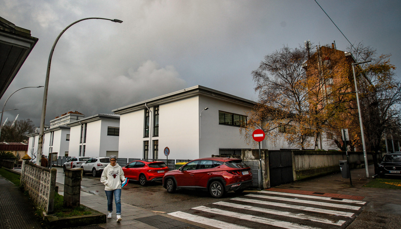 El instituto IES Elviña, en el día de ayer