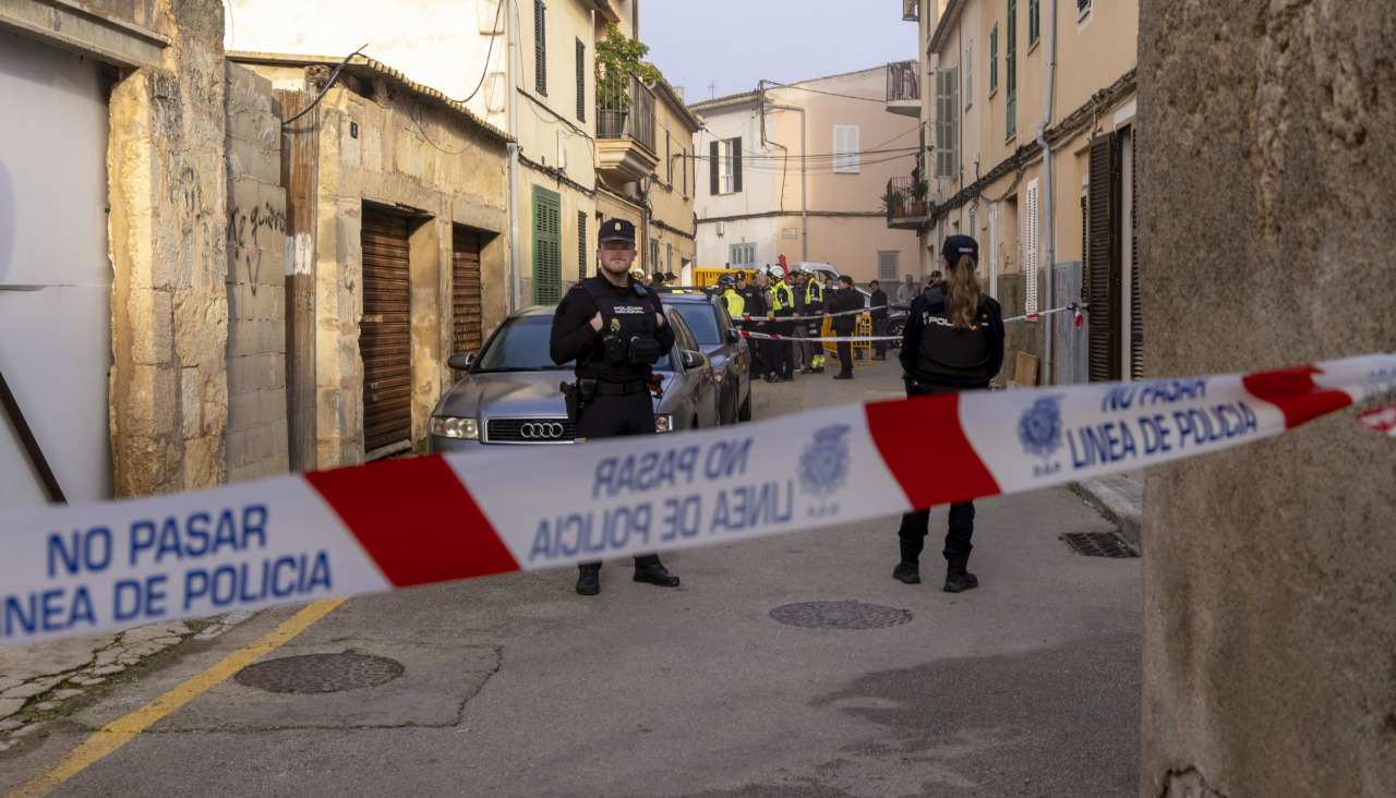 Lugar en el que se produjo el derrumbe de Mallorca