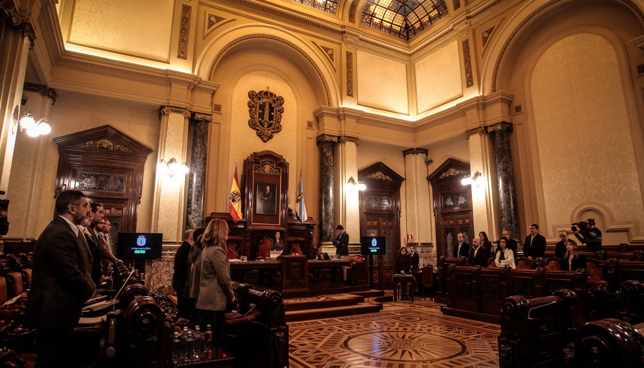 Pleno municipal en A Coruña, este jueves, 15 de enero de 2026