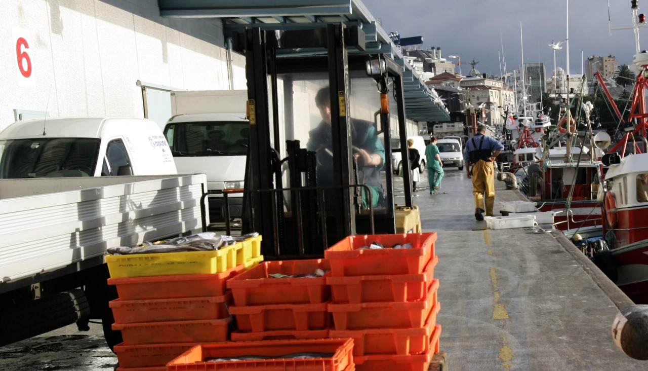 Actividad en la lonja de A Coruña