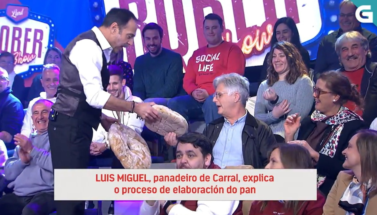Momento del programa donde Vilar charla con Luis Miguel Insua