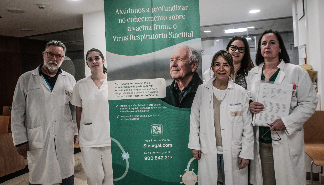Vacuna ensayo clínico en el Chuac de vacuna de virus sincitial