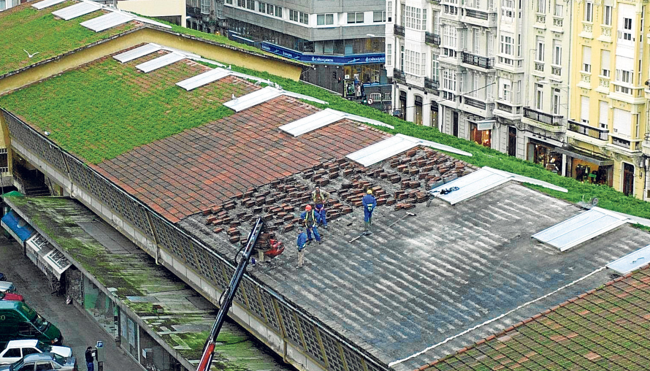 Las obras comenzaron con el arreglo del tejado