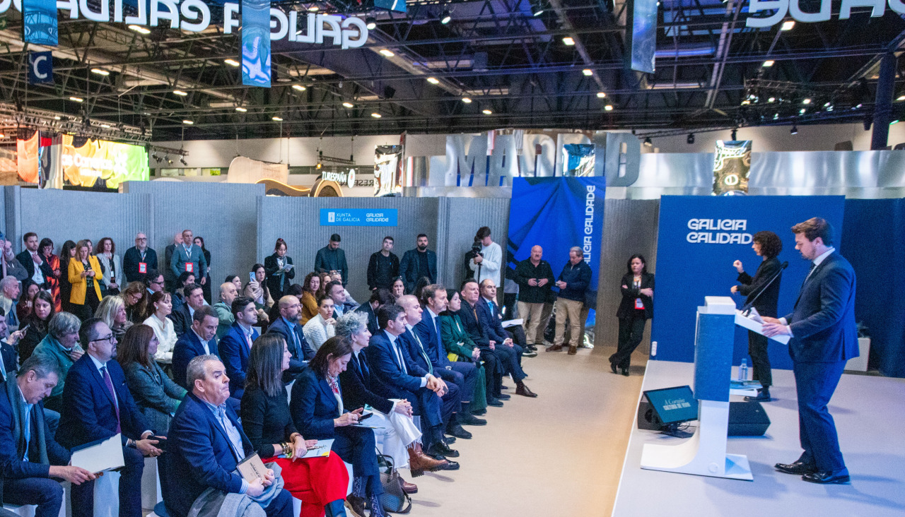 Un momento de la presentación de A Coruña en Fitur