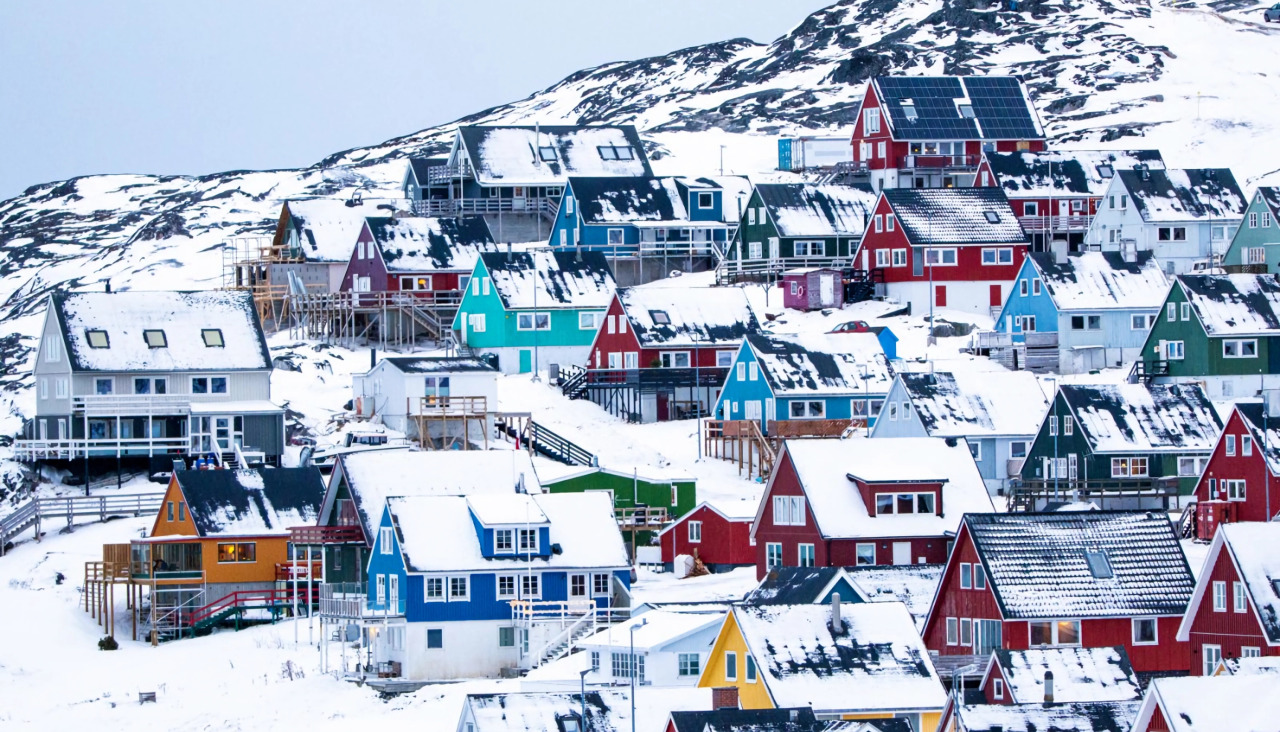 Vista de una zona de Nuuk, la capital de Groenlandia