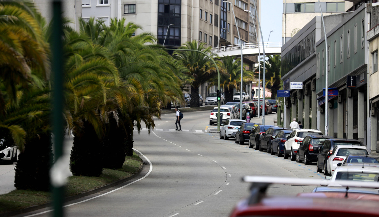 Uno de los tramos en pendiente de la ronda de Nelle