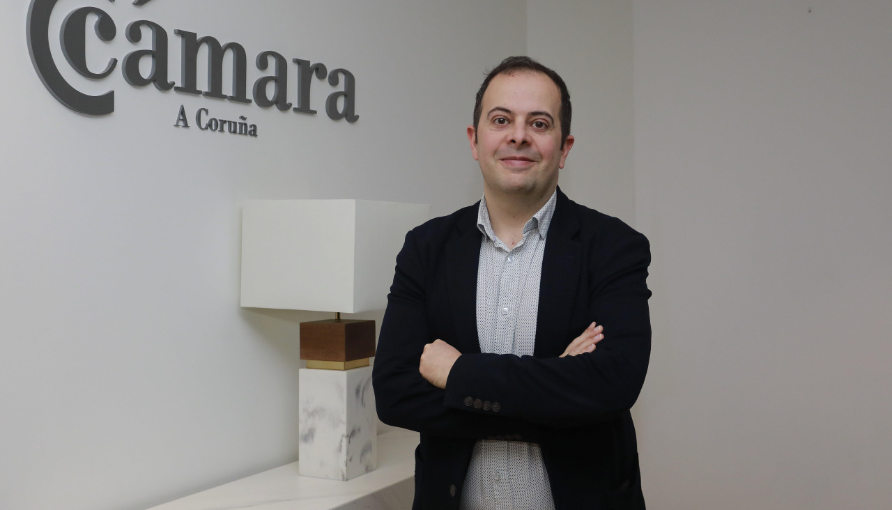 El gerente de la Oficina de Promoción Tecnológico-Industrial de la Cámara de Comercio de A Coruña, Daniel Tafalla