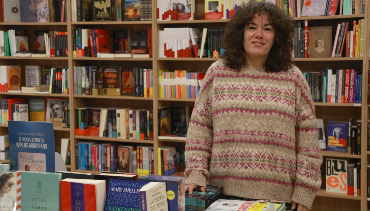 Pilar Montoto, en la librería Mal Hablada