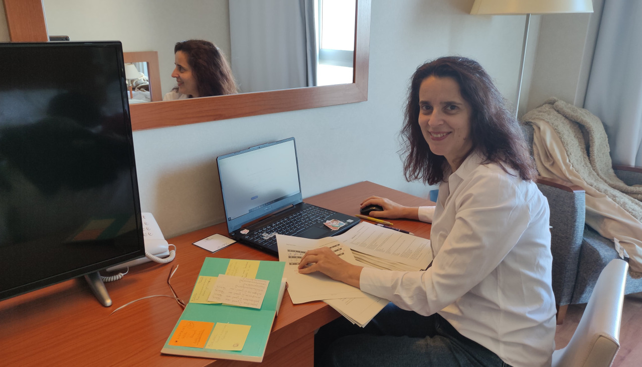 Fina Paulos, profesora de Bergondo