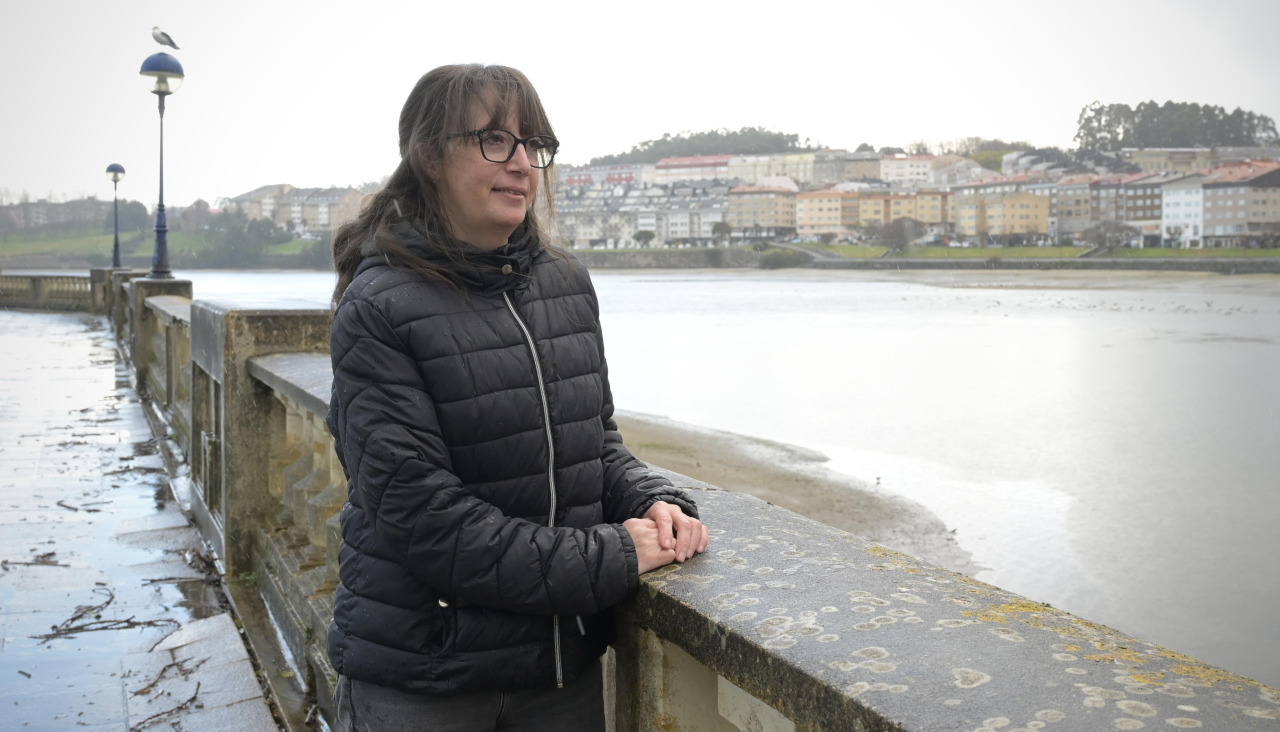 Susana Castrillón, en el paseo de O Burgo 