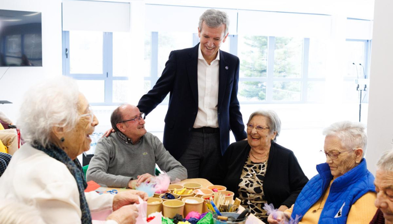 Rueda en la residencia de mayores de Campolongo