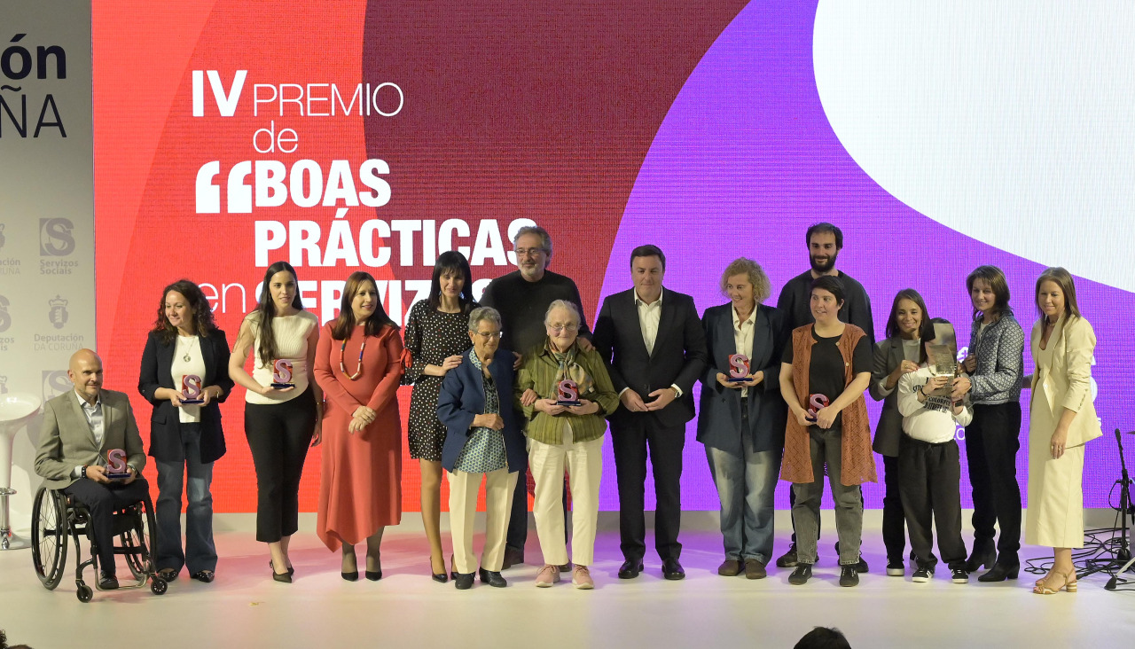 Imagen de la entrega de Premios Boas Prácticas en Servizos Sociais 2025