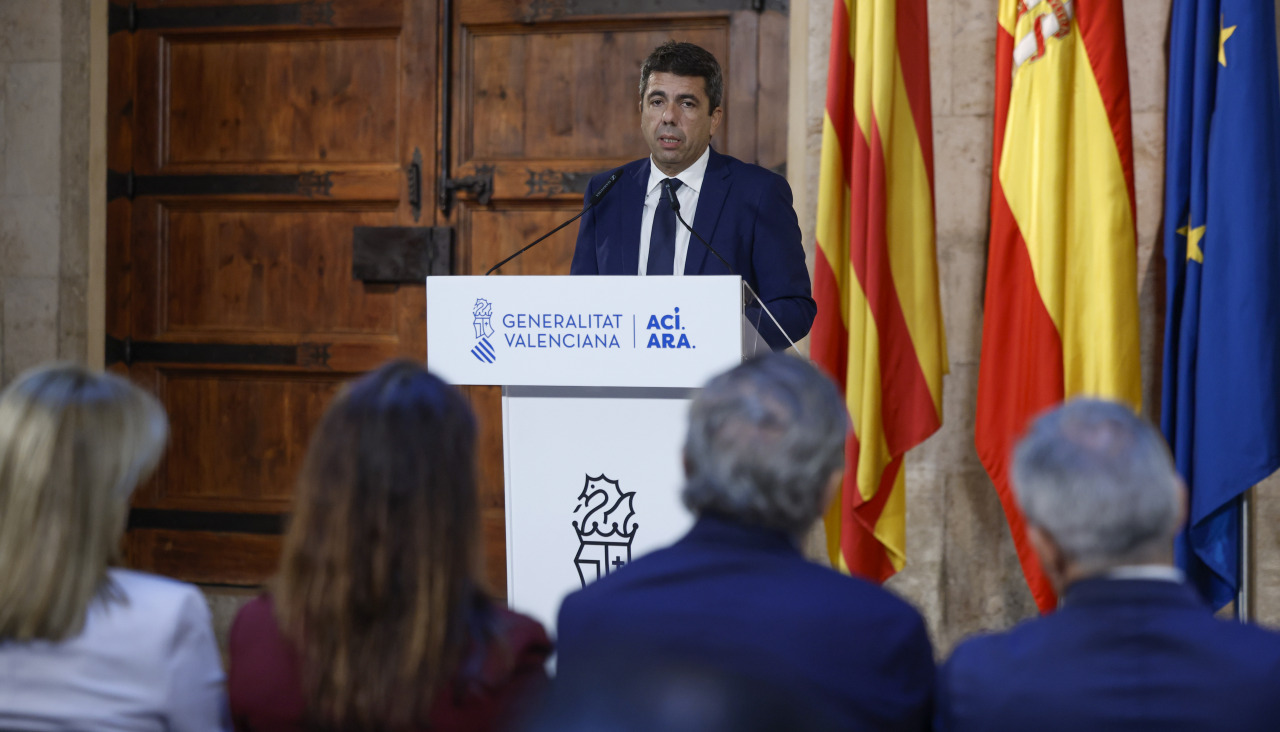 Mazón, el pasado 3 de noviembre, tras anunciar su dimisión
