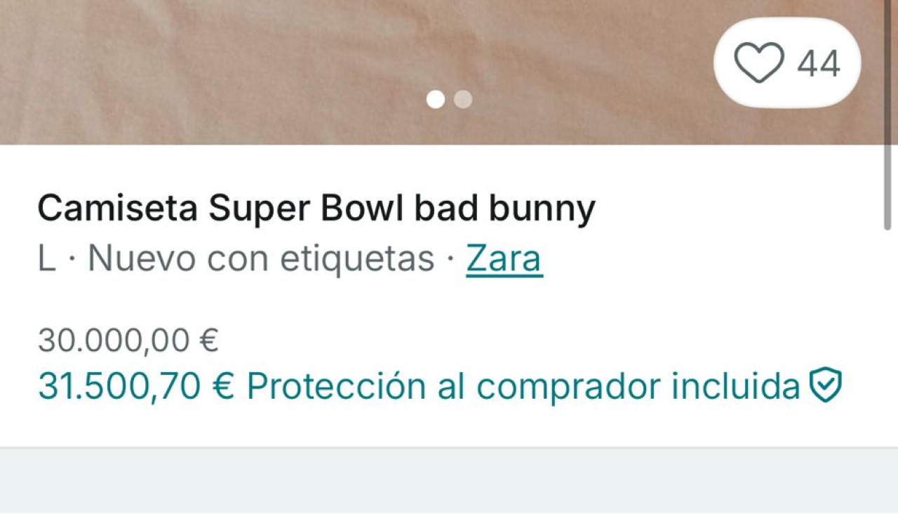 
La camiseta Bad Bunny en Vinted