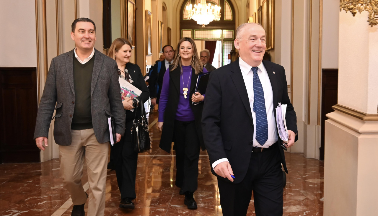 Antonio Deus y Miguel Lorenzo, antes del pleno