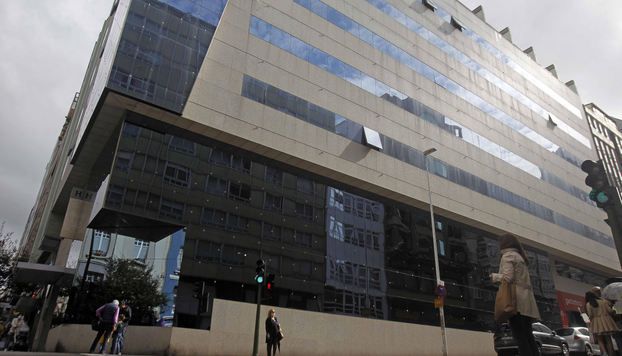 El hotel Hesperia A Coruña Centro, en una imagen de 2021