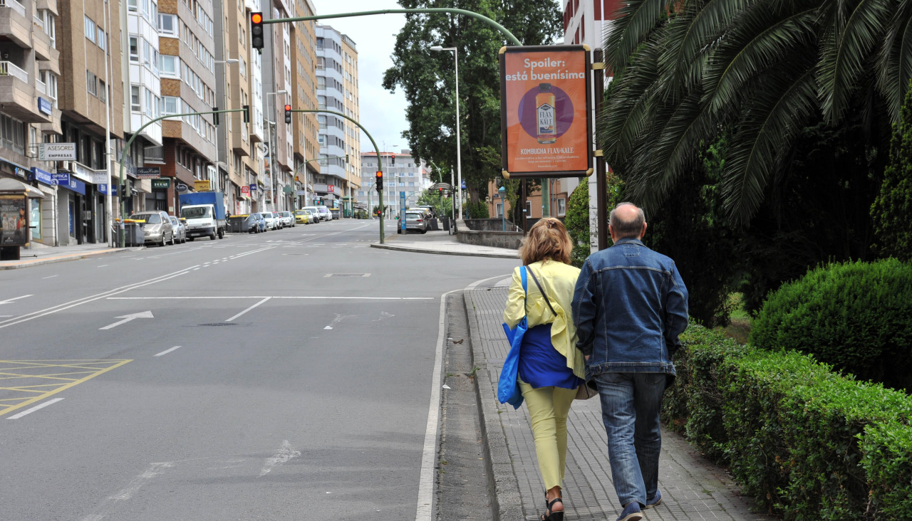 La avenida de Monelos, en una imagen de 2022