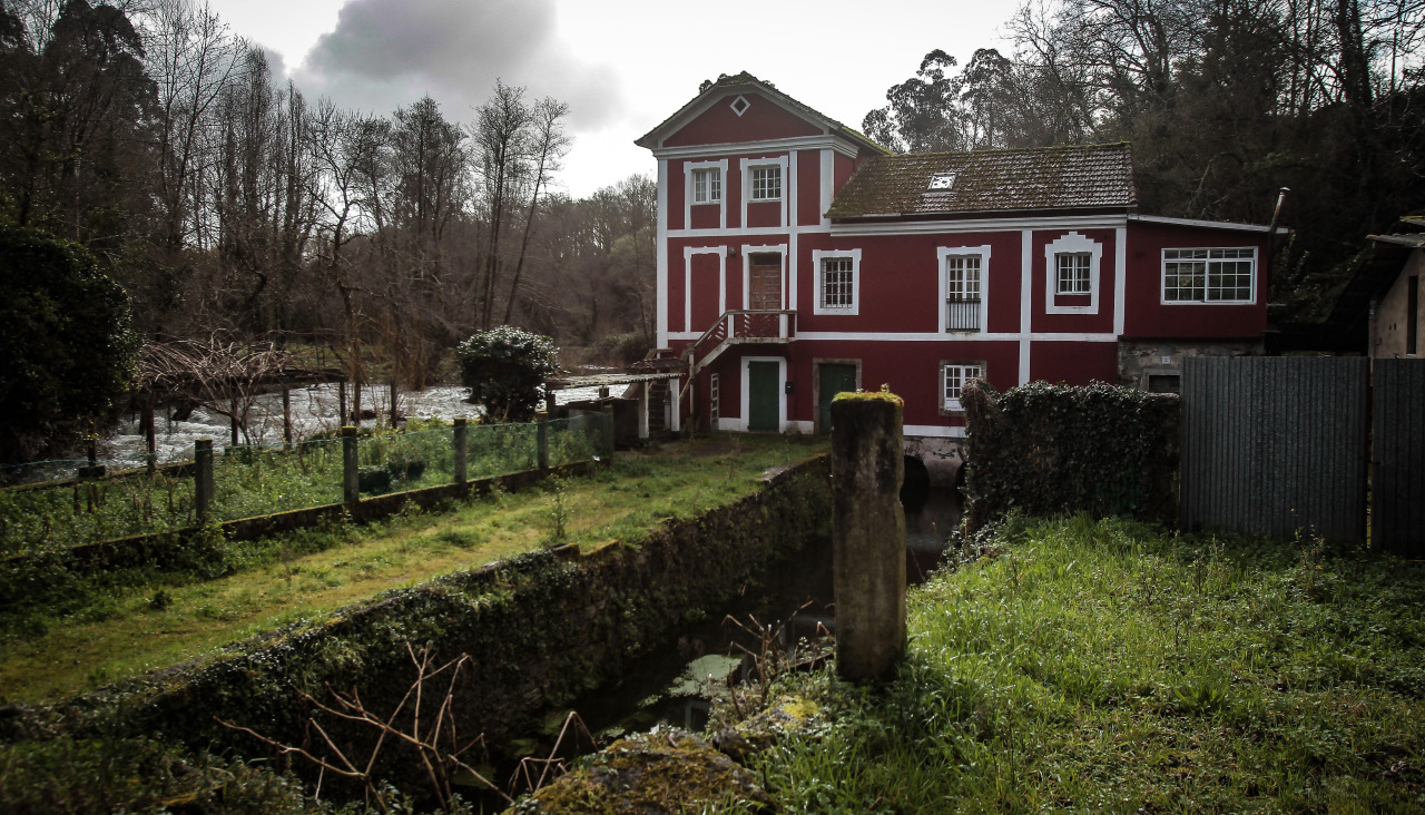 Vista actual del molino de Peiraio, en Cambre