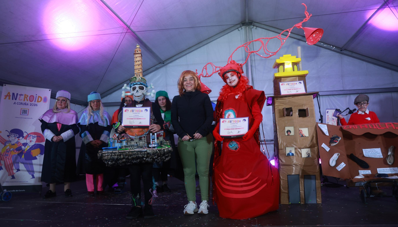 Disfraces coruñeses que triunfaron en el concurso de choqueiros del Carnaval