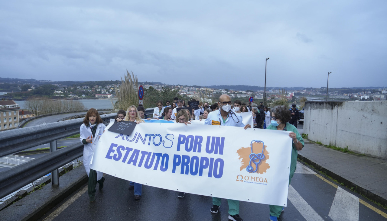 Protesta de los médicos de A Coruña