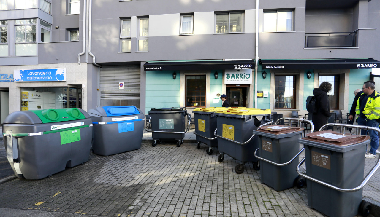 Contenedores en A Coruña
