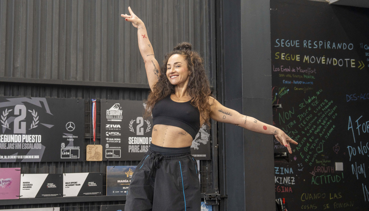 Noelia Fandiño en el box de crossfit MaxEffort de O Temple