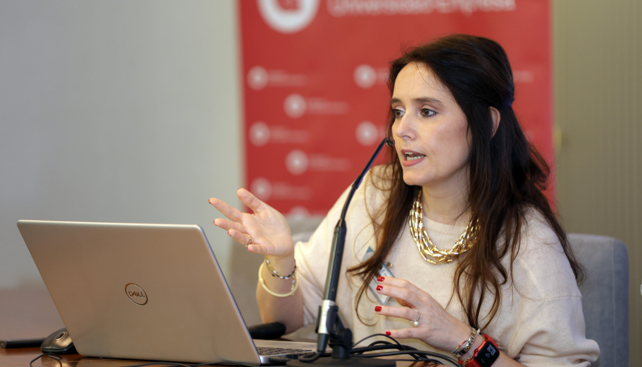 Raquel Maquieira, durante la jornada de la Cámara de Comercio 