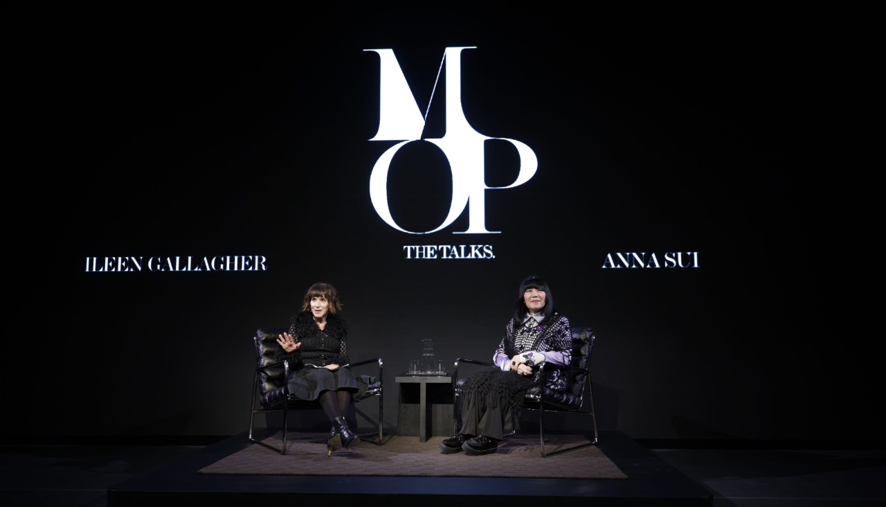 Ileen Gallagher y Anna Sui, durante la charla en la Fundación MOP