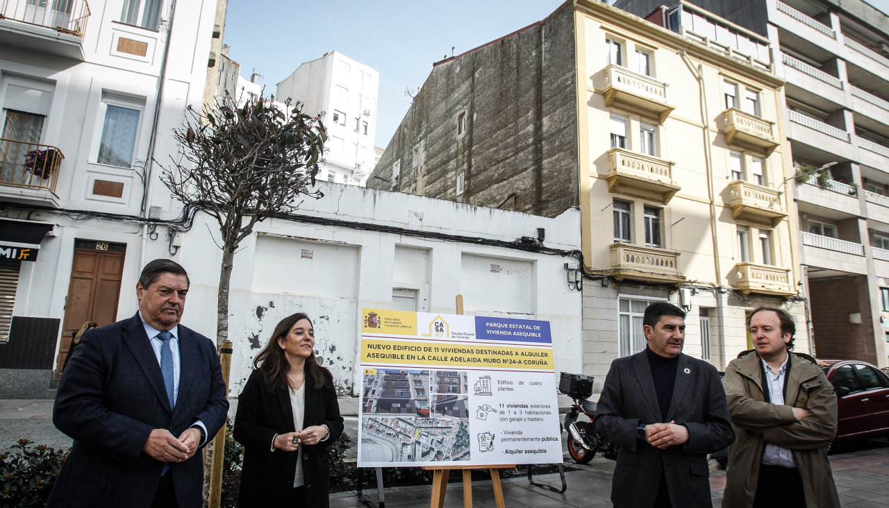Julio Abalde, Inés Rey y Pedro Blanco